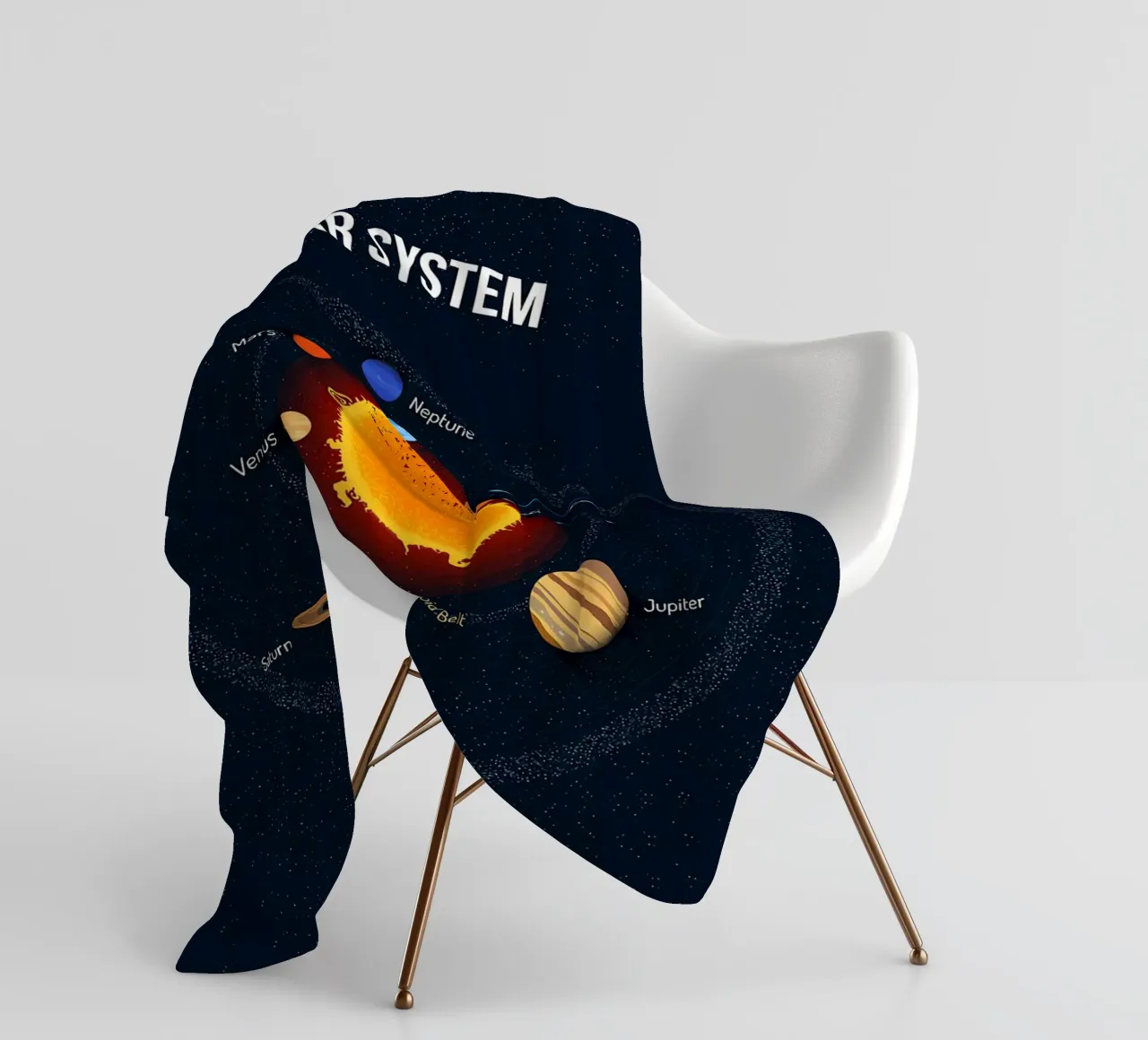 Diagramma del sistema solare coperta in pile da ShopByHaru
