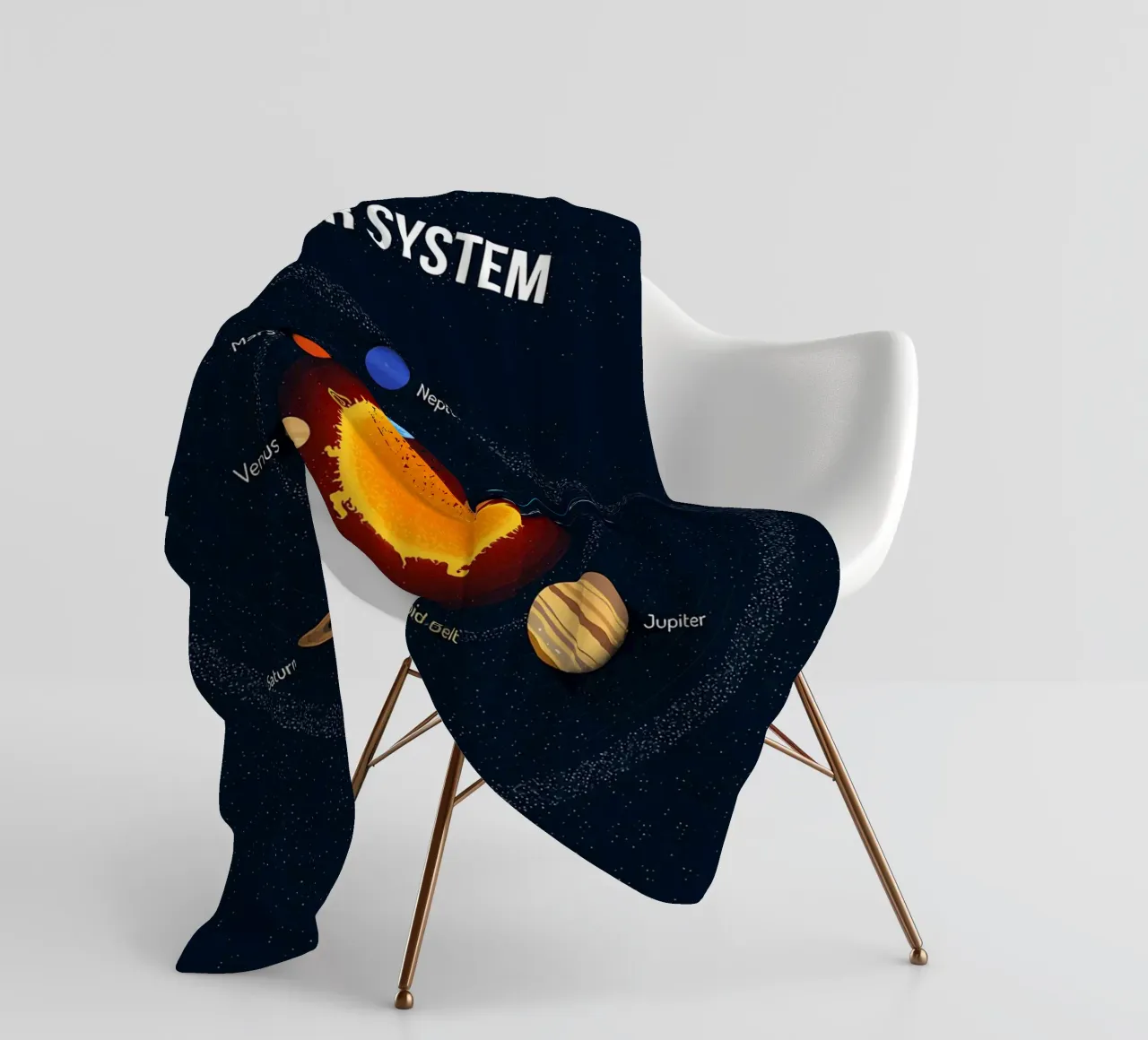 Diagramma del sistema solare coperta in pile da ShopByHaru