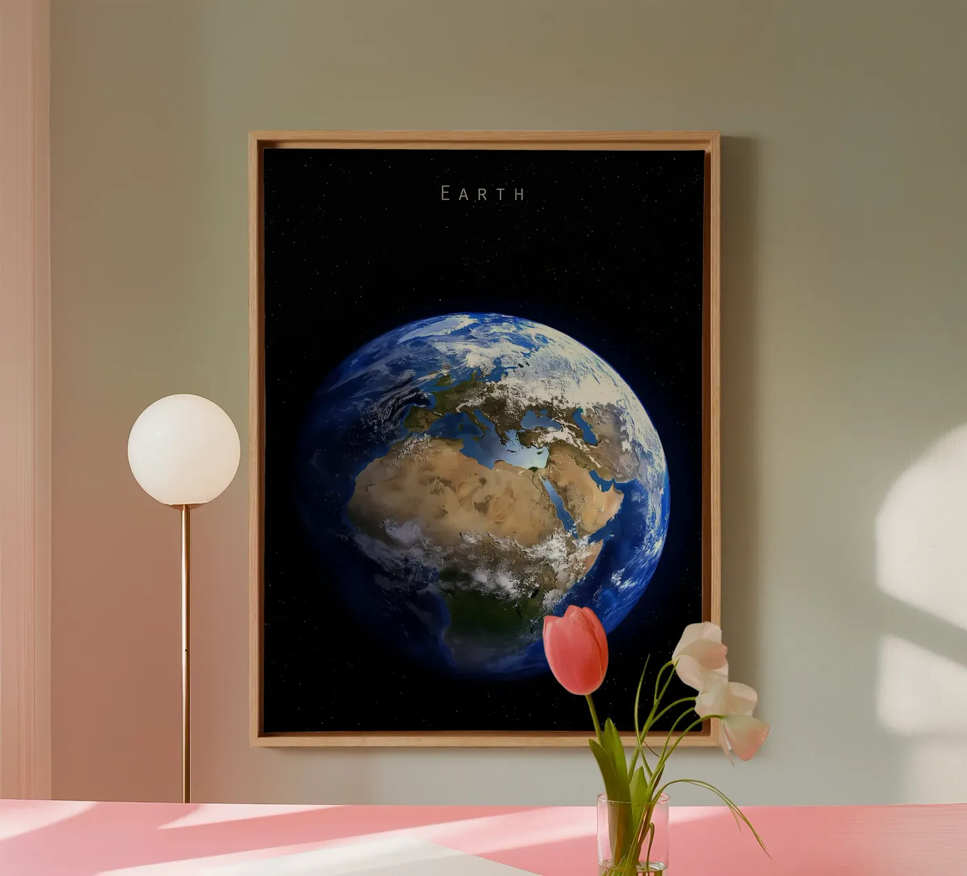 Aarde canvas van ShopByHaru