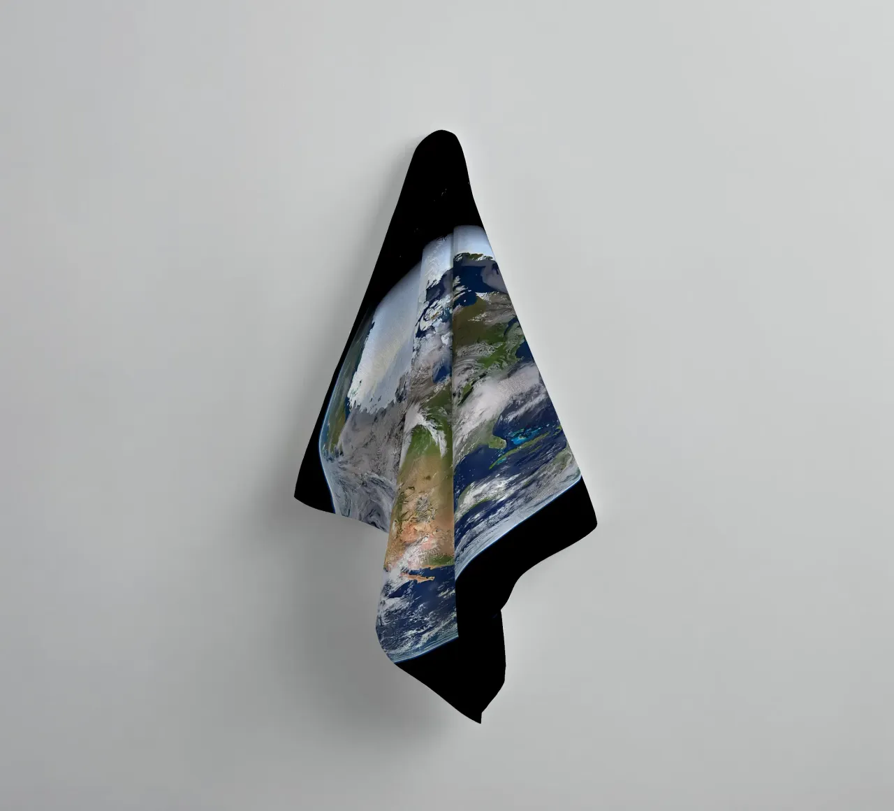 Vue de l'univers de la Terre serviette de bain de ShopByHaru
