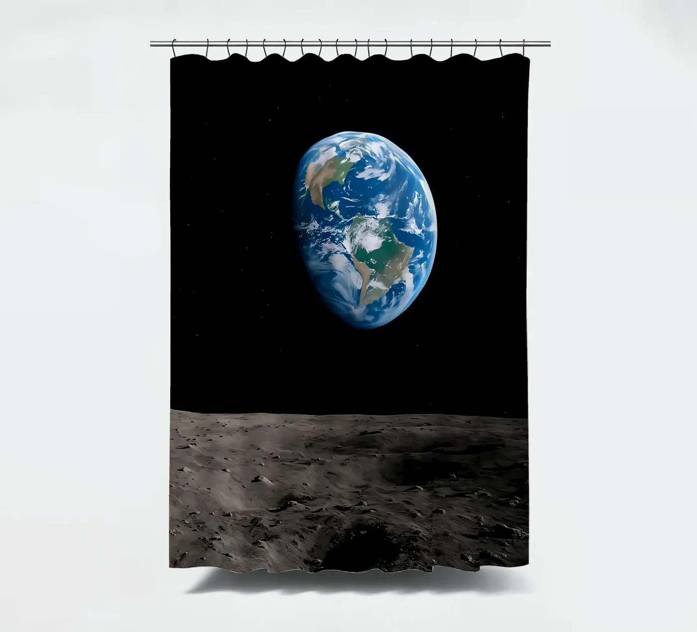Earthrise shower curtain by ShopByHaru