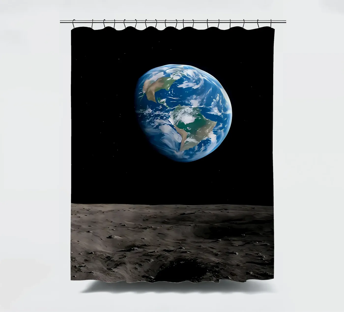 Earthrise shower curtain by ShopByHaru