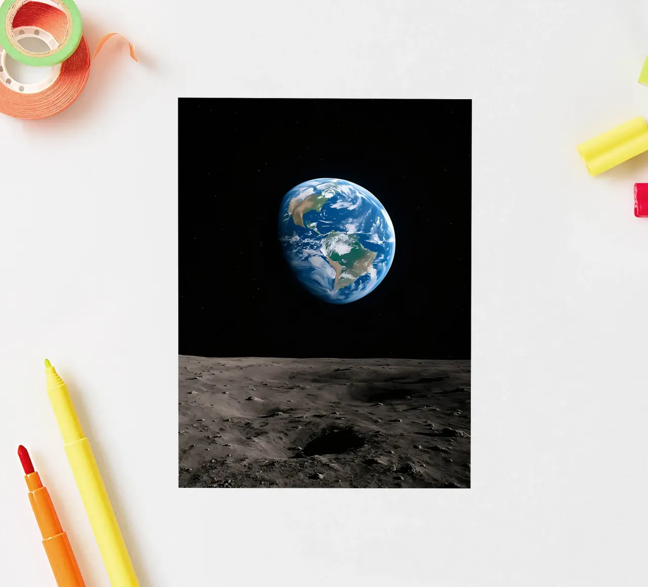 Earthrise sticker van ShopByHaru