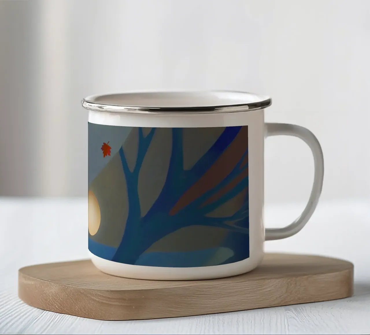 Autunno tazza in smalto da beamorello