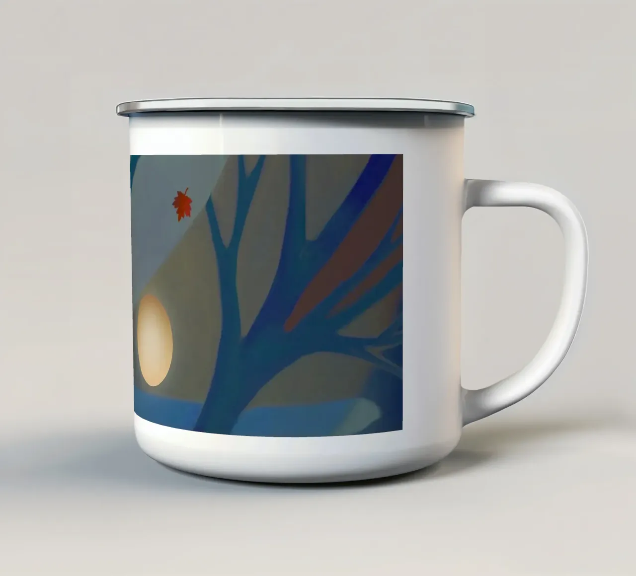 Autunno tazza in smalto da beamorello