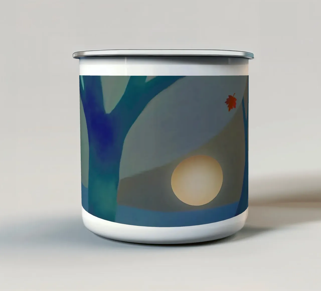 Autunno tazza in smalto da beamorello