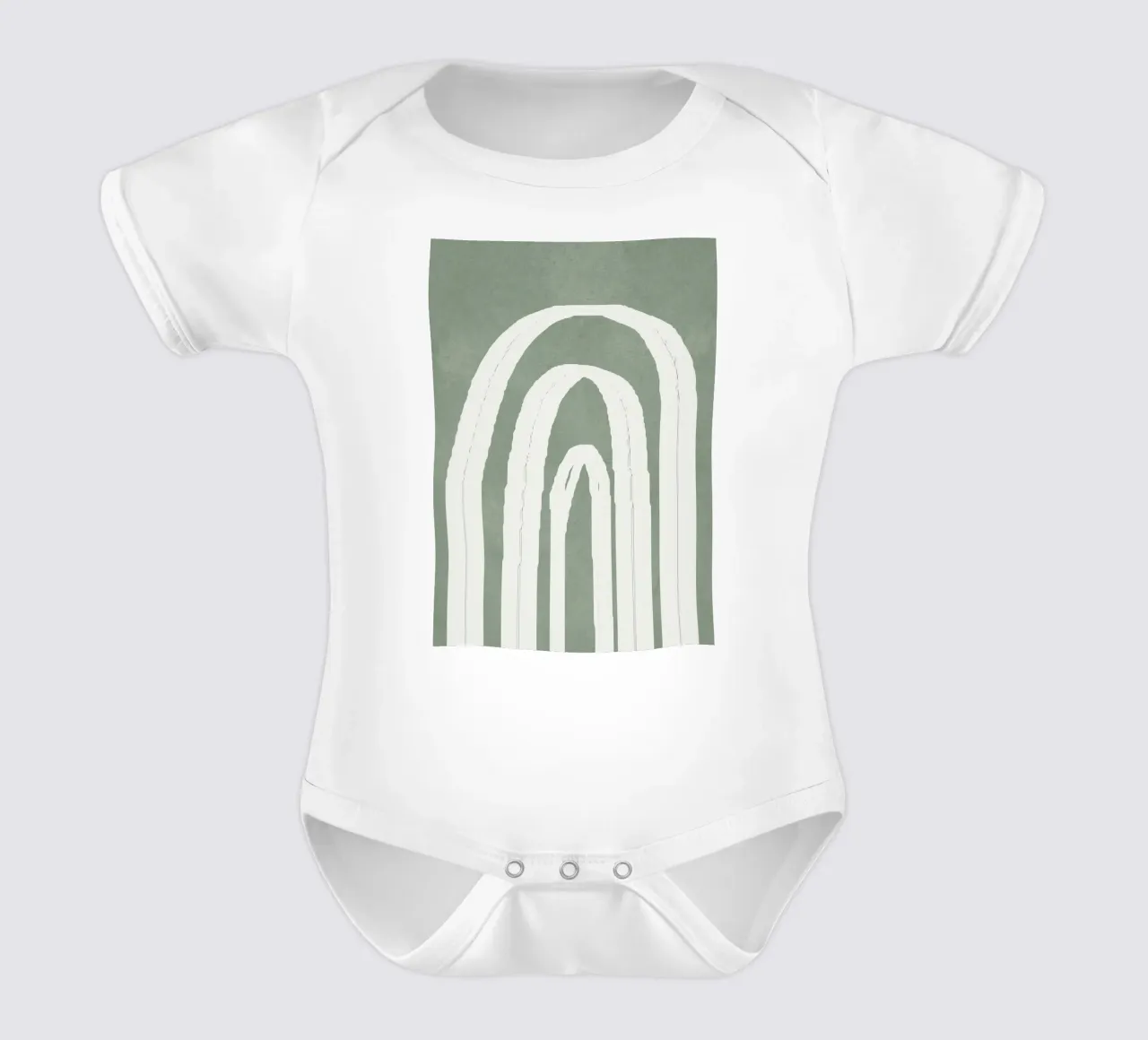 Abstract Arches body neonato maniche corte da Flow Line