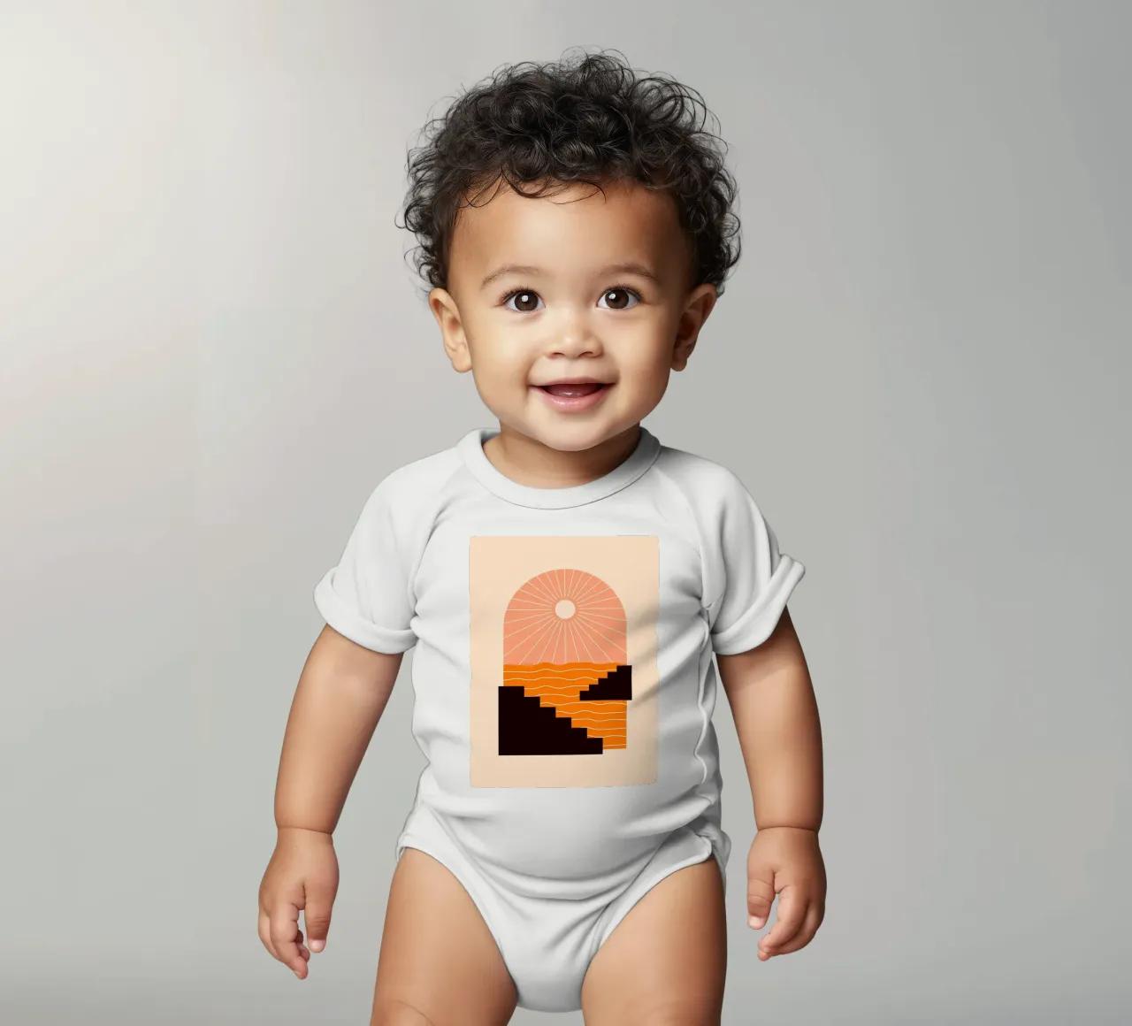 Géométrie du coucher de soleil body bébé de stewar