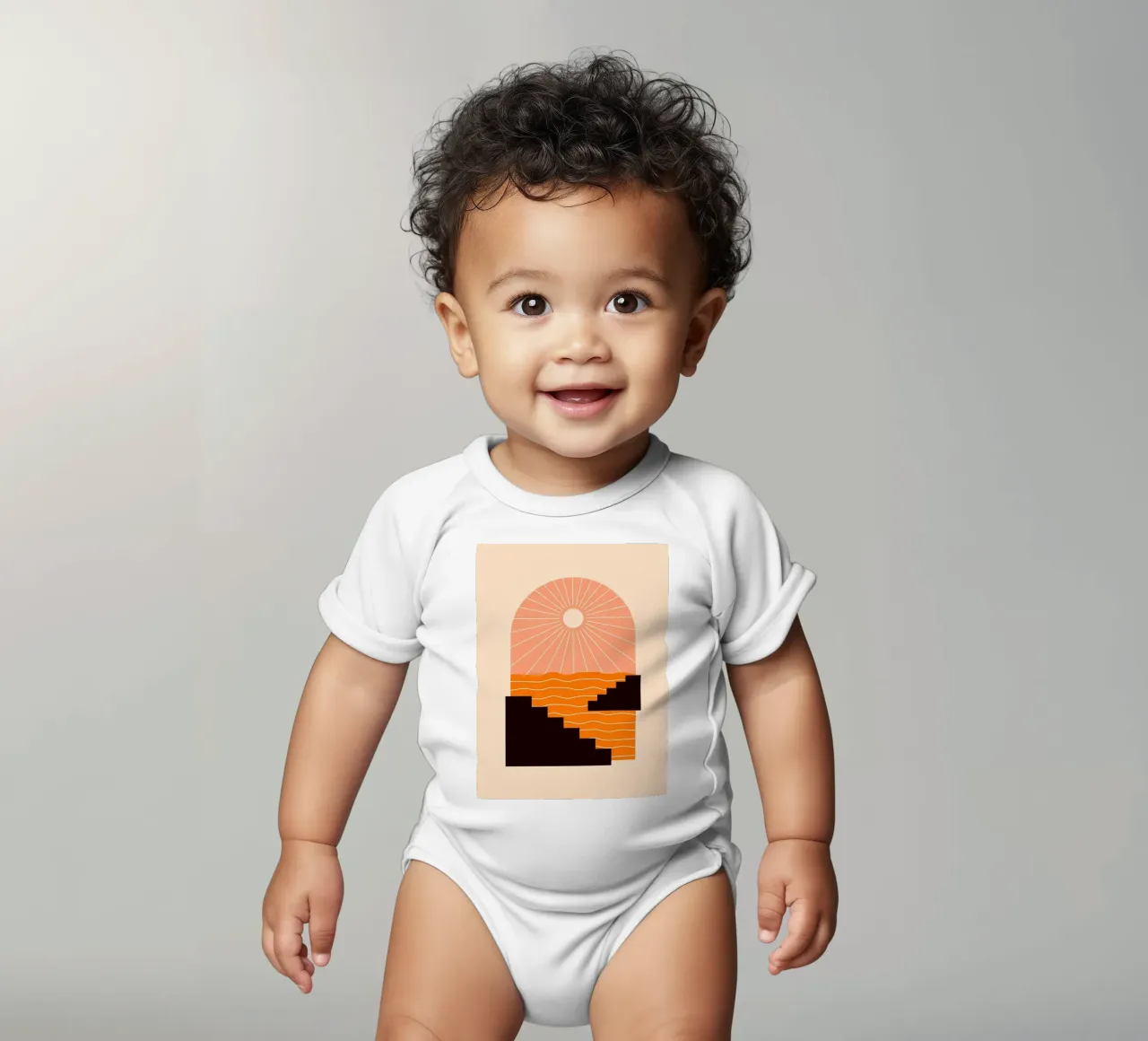 Géométrie du coucher de soleil body bébé de stewar