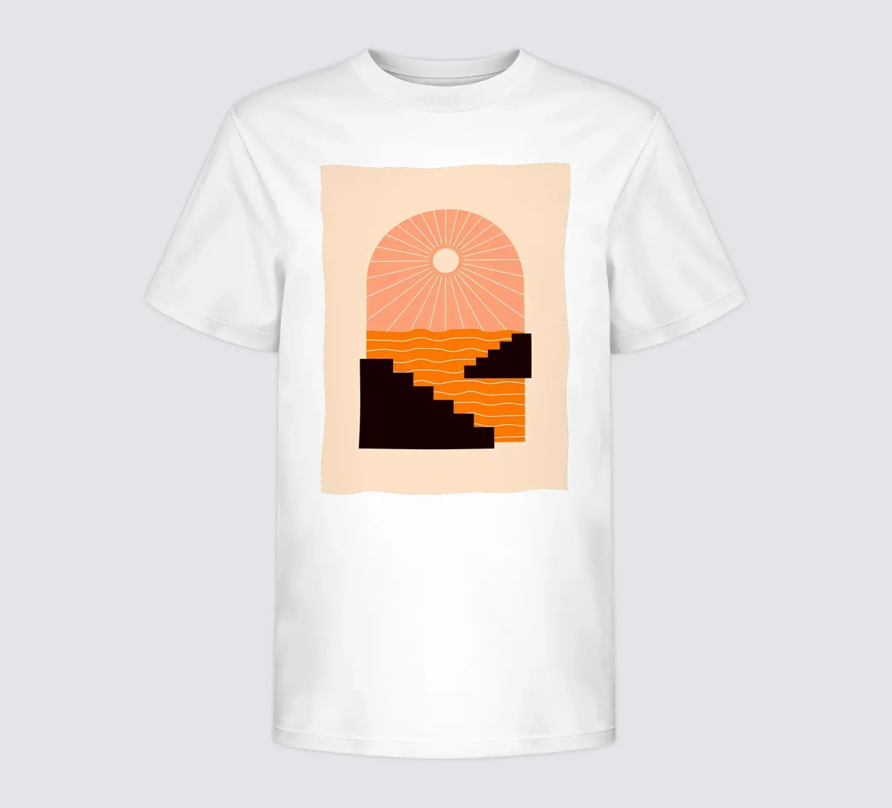 Geometria del tramonto t-shirt bambini da stewar