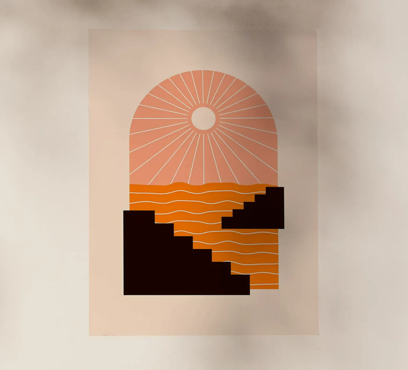 Sunset Geometry backlit film by stewar