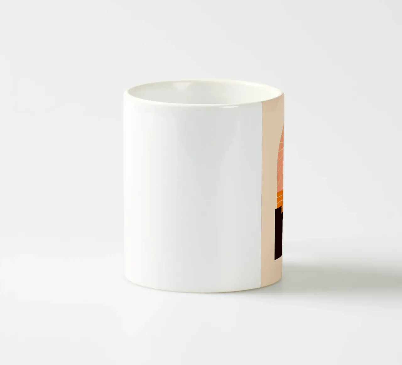 Sunset Geometry ceramic mug by stewar