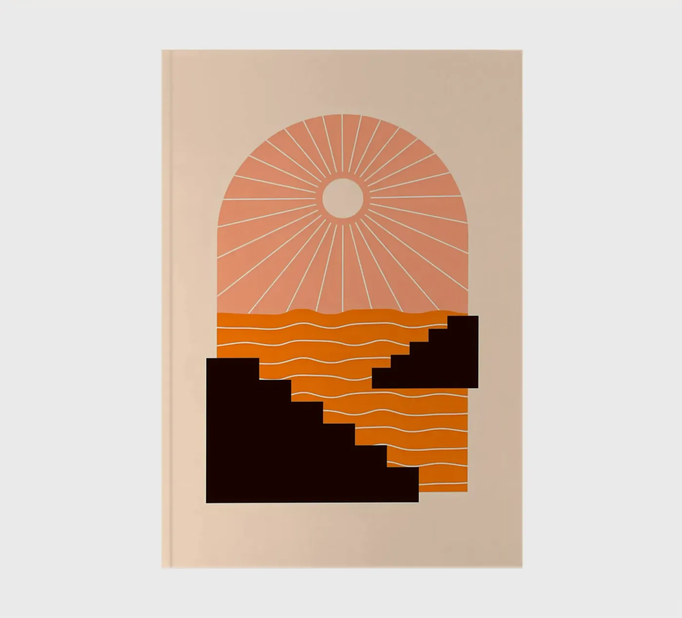 Sunset Geometry notebook by stewar