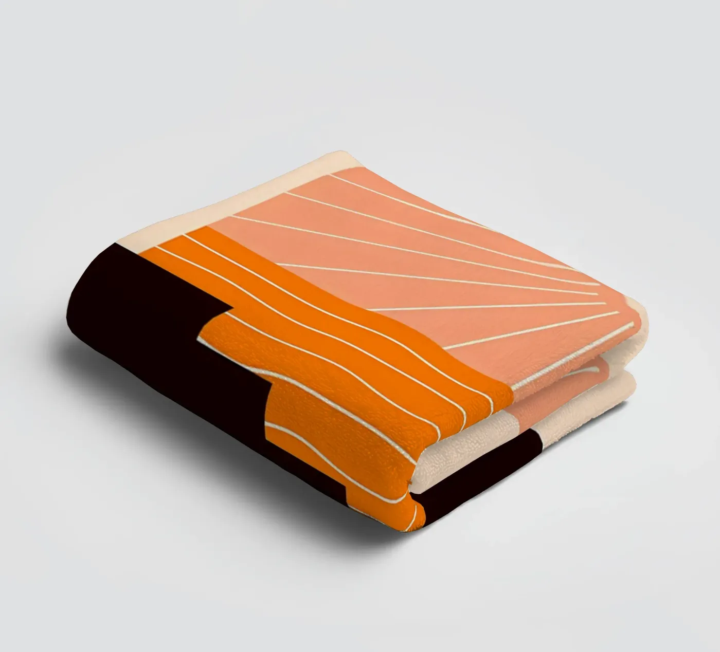 Sunset Geometry towel by stewar