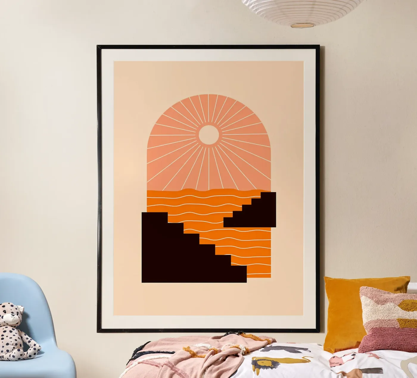 Sunset Geometry Poster von stewar