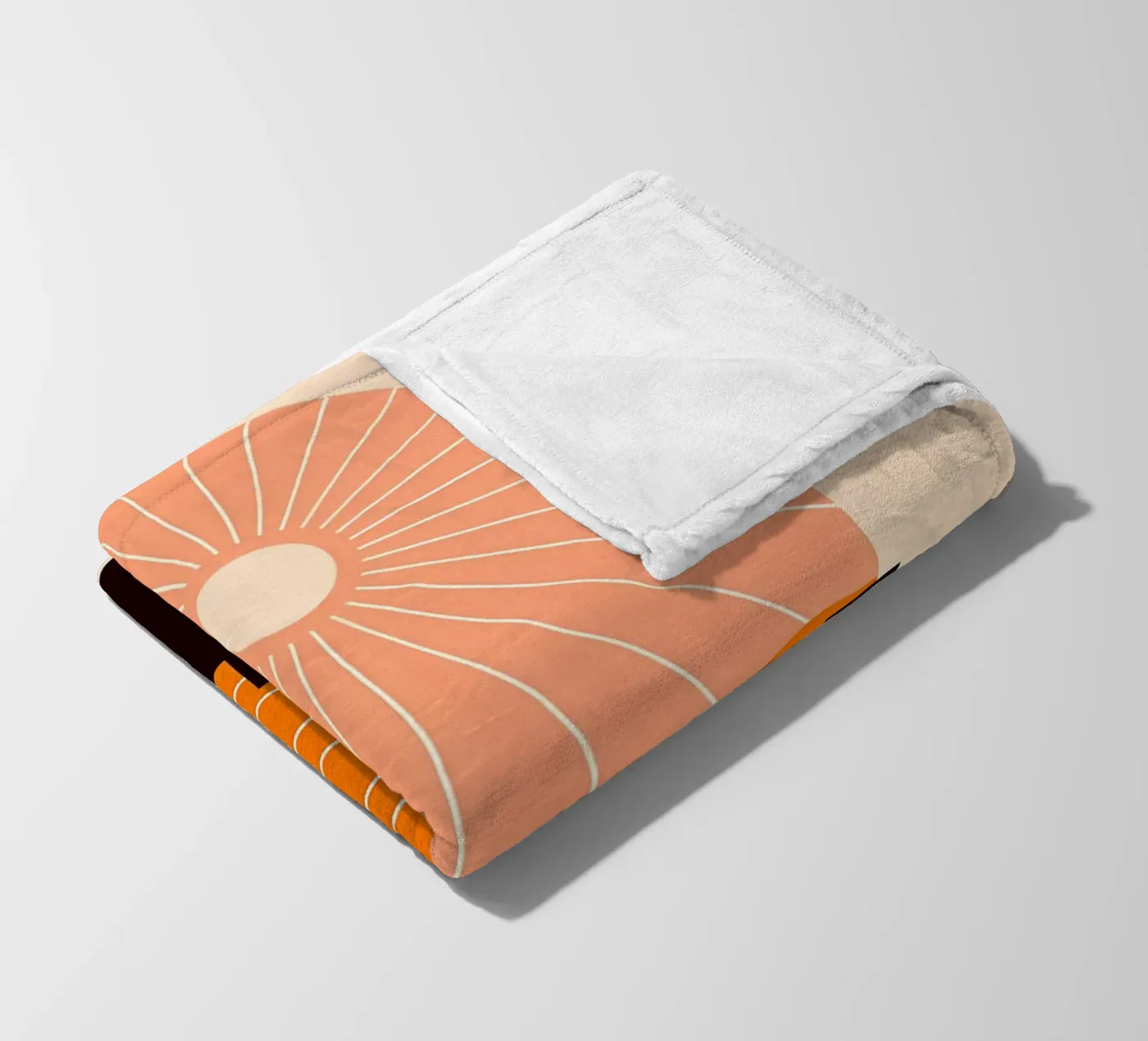 Geometria del tramonto coperta in pile da stewar