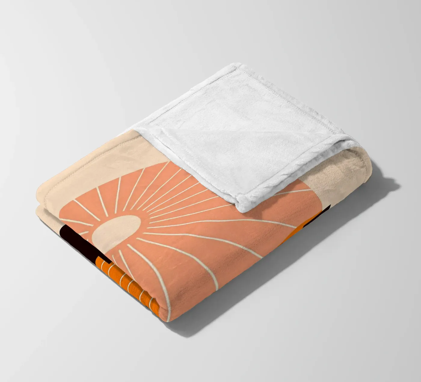 Geometria del tramonto coperta in pile da stewar