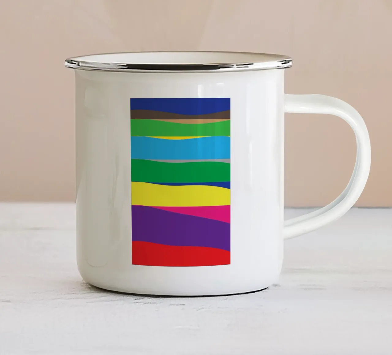 pallette color tazza in smalto da Plumpz