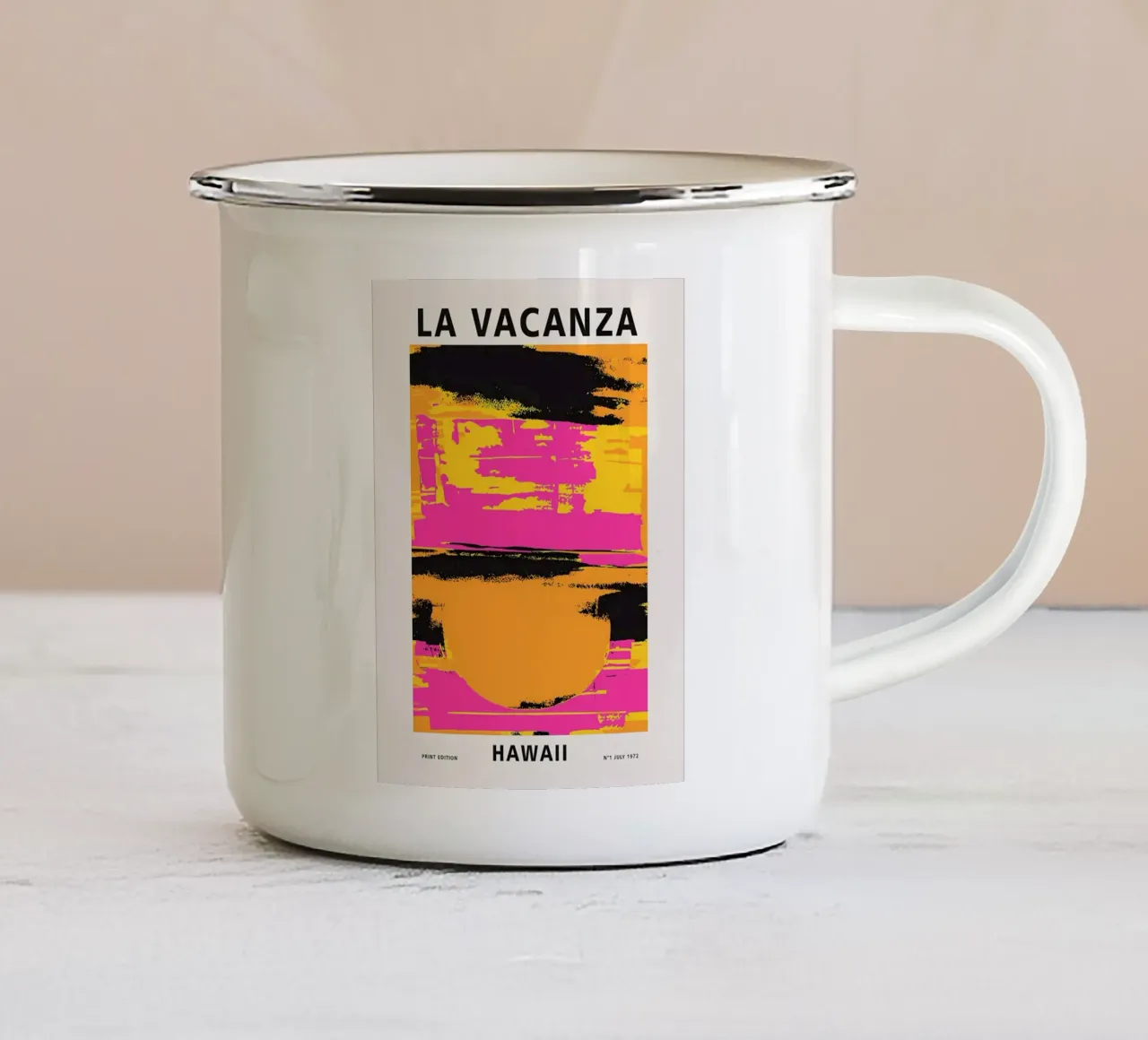 Hawaii tazza in smalto da stewar