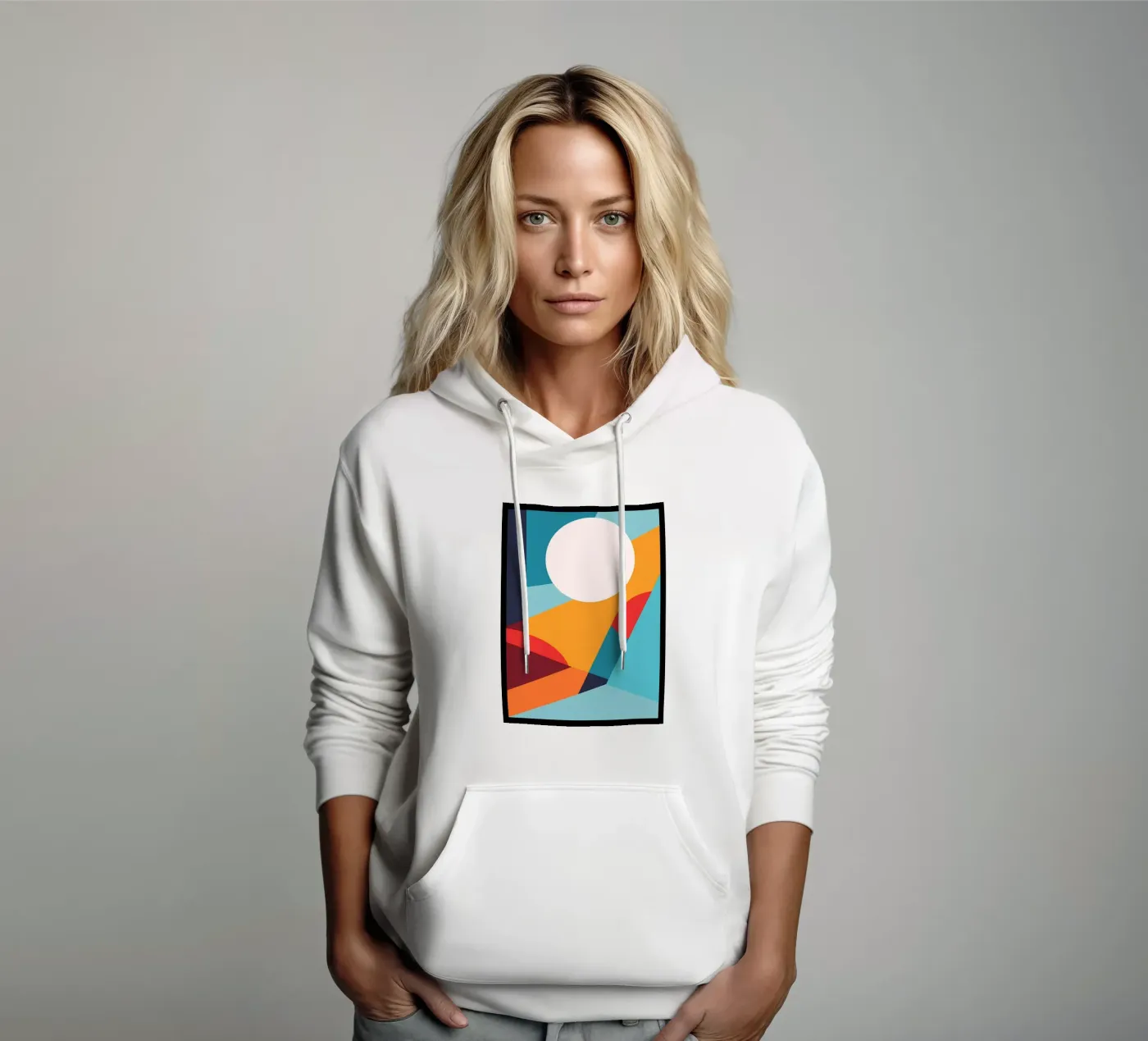 Basic abtract hoodie by stewar