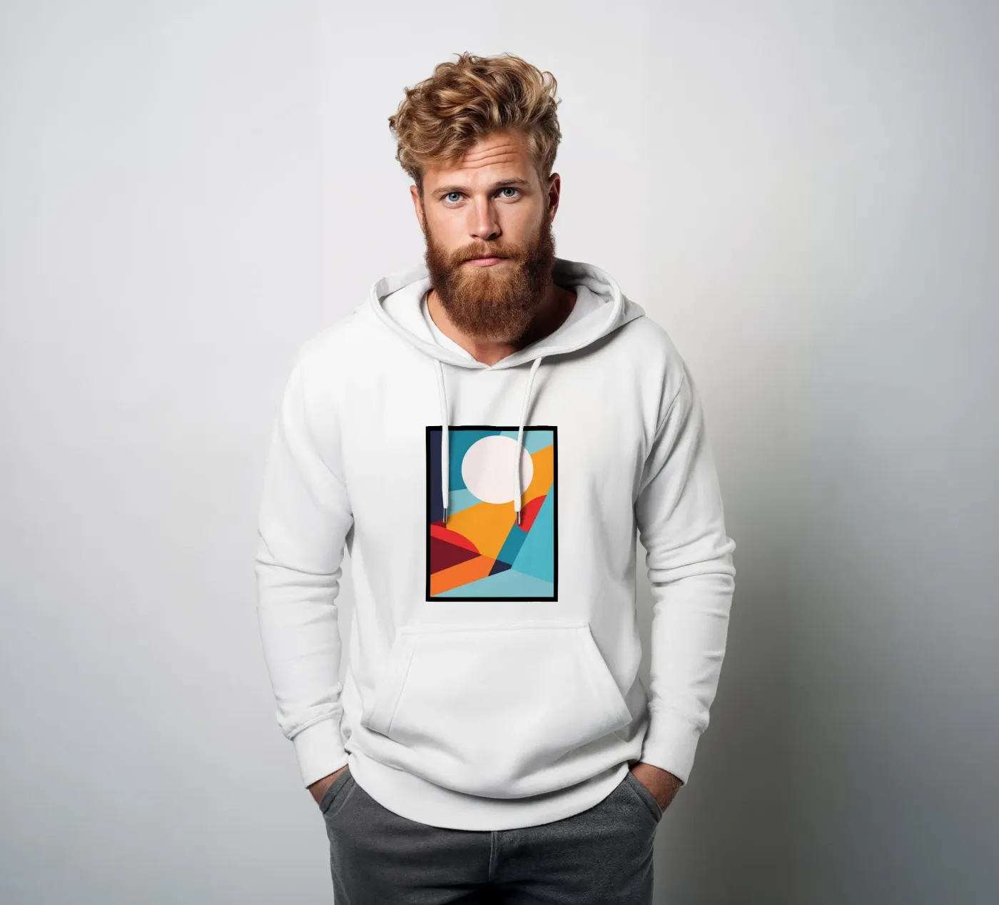 Basic abtract hoodie by stewar