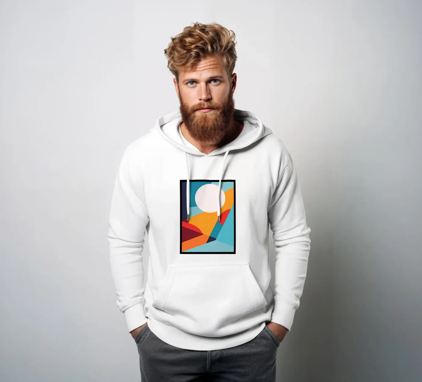 Basic abtract hoodie by stewar