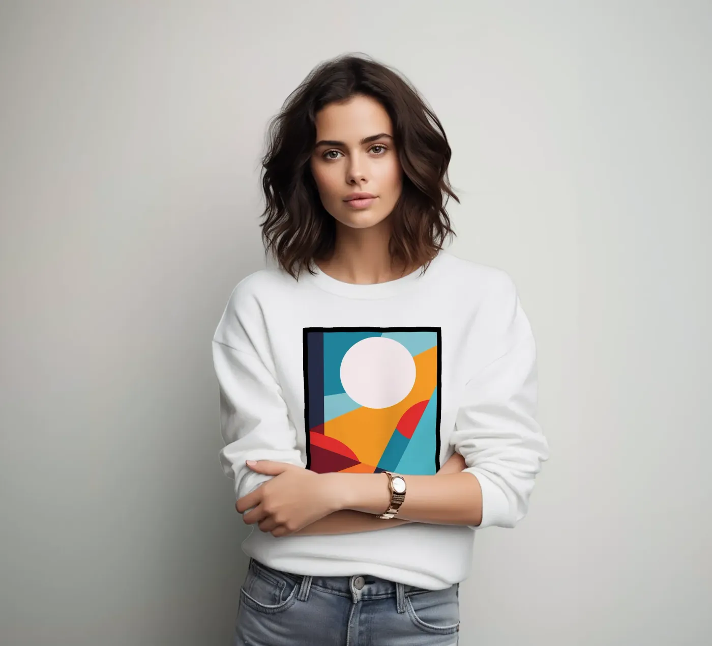 Basic abtract sweatshirt van stewar