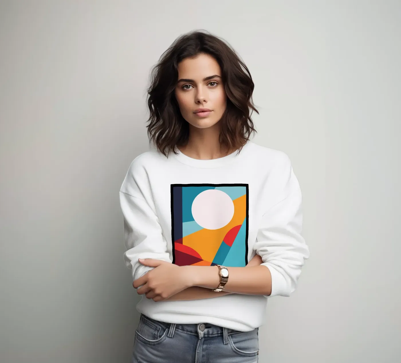 Basic abtract sweatshirt van stewar