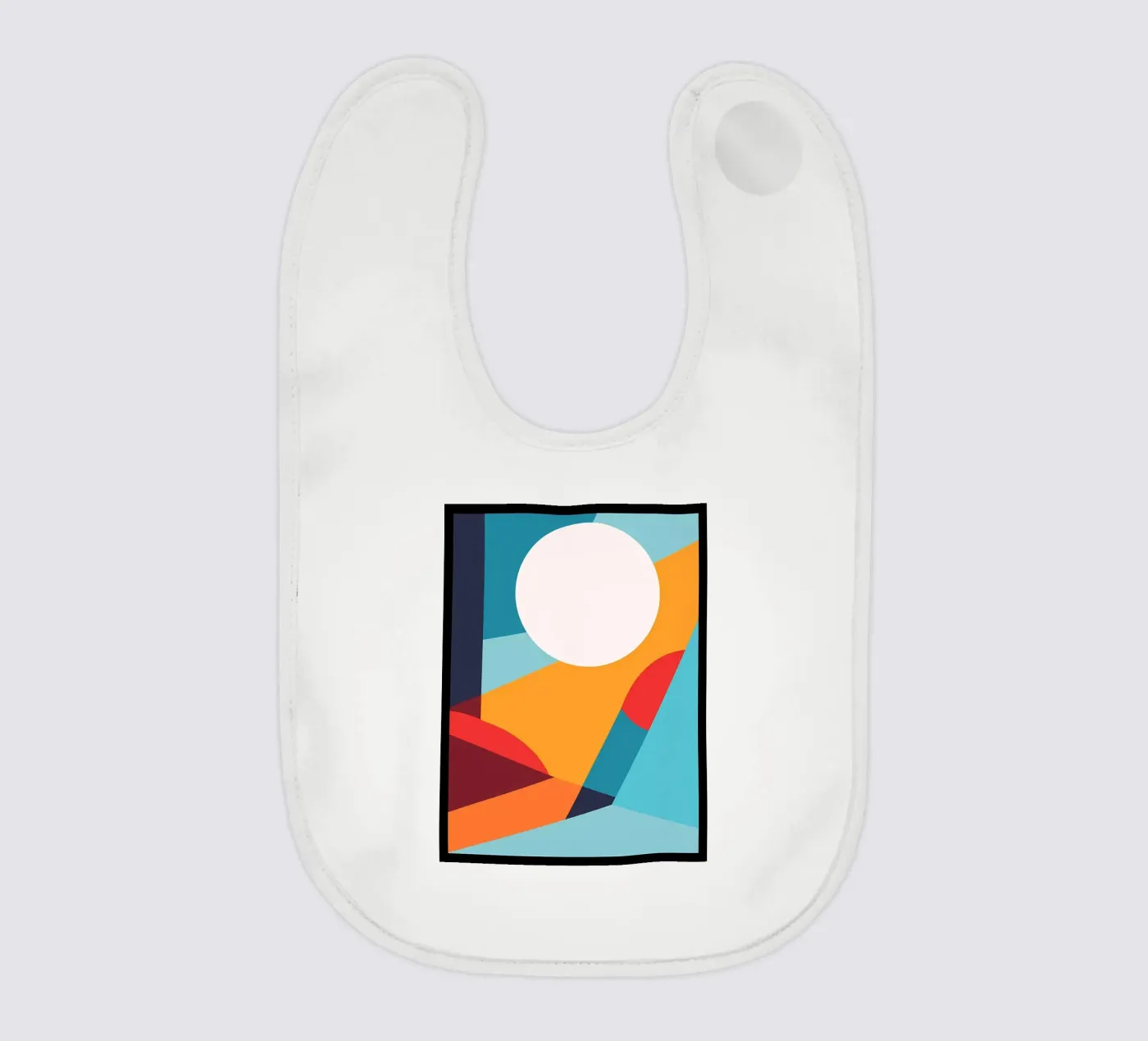 Basic abtract baby bib by stewar