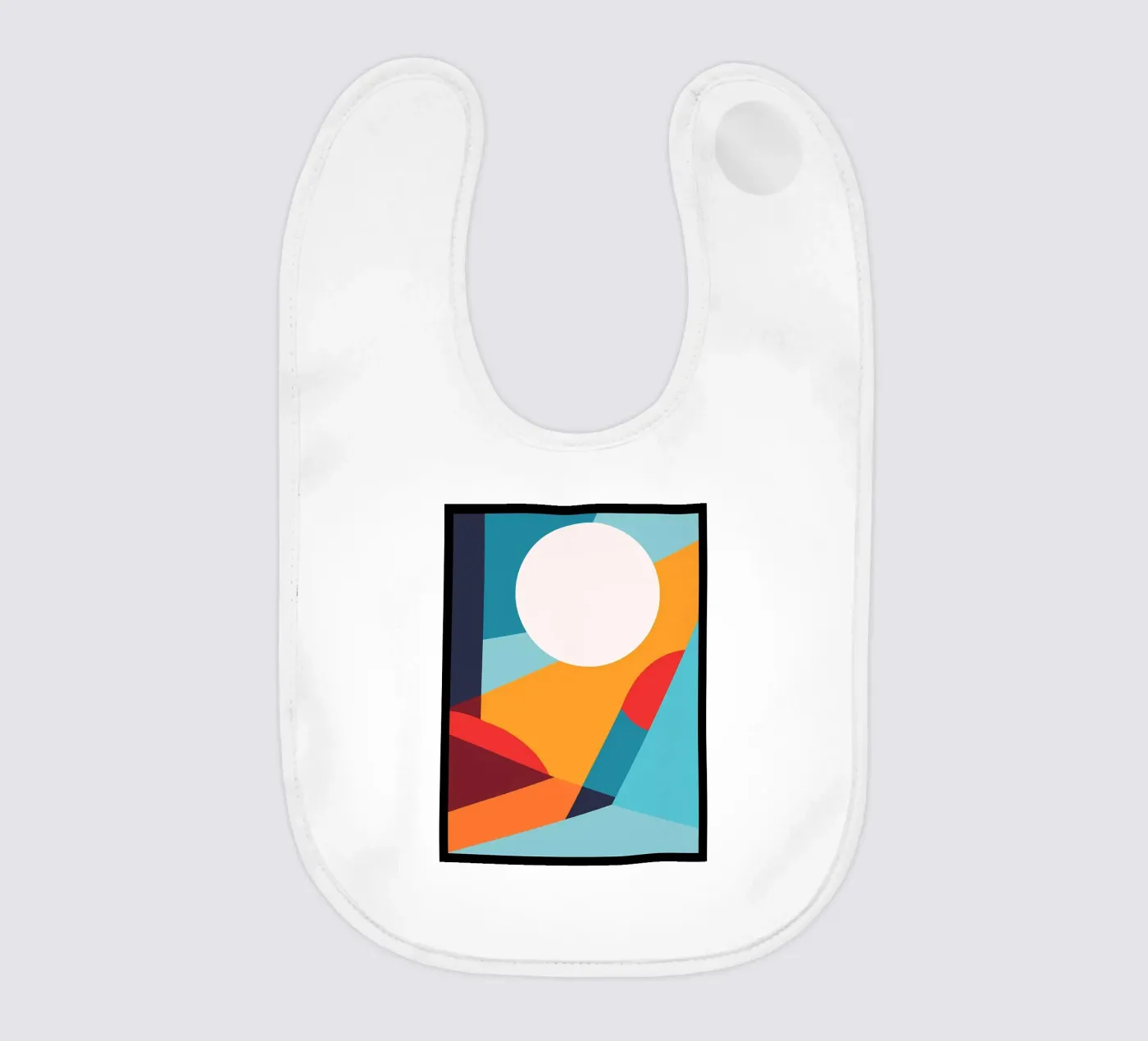 Basic abtract baby bib by stewar