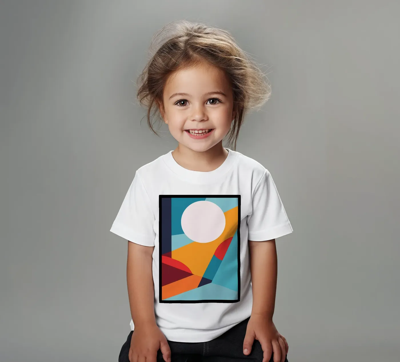 Basic abtract t-shirt bambini da stewar