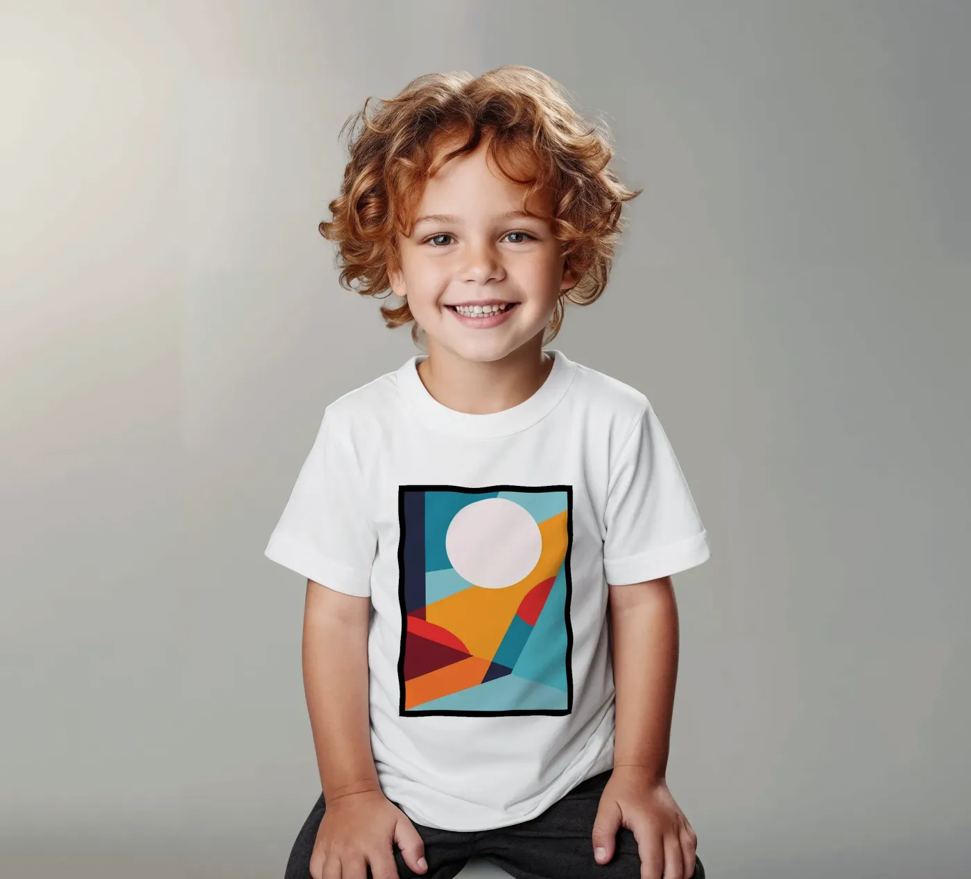 Basic abtract t-shirt bambini da stewar