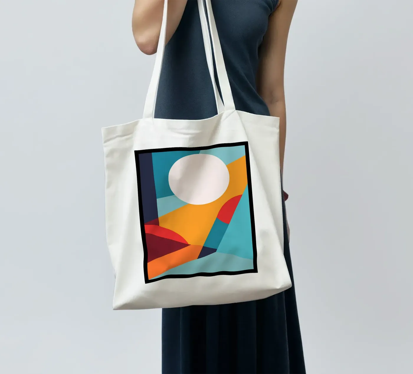 Basic abtract tote bag by stewar