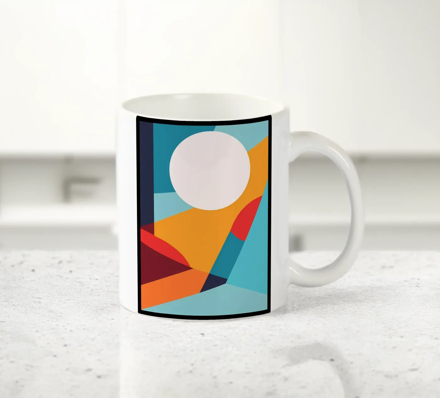 Basic abtract ceramic mug by stewar