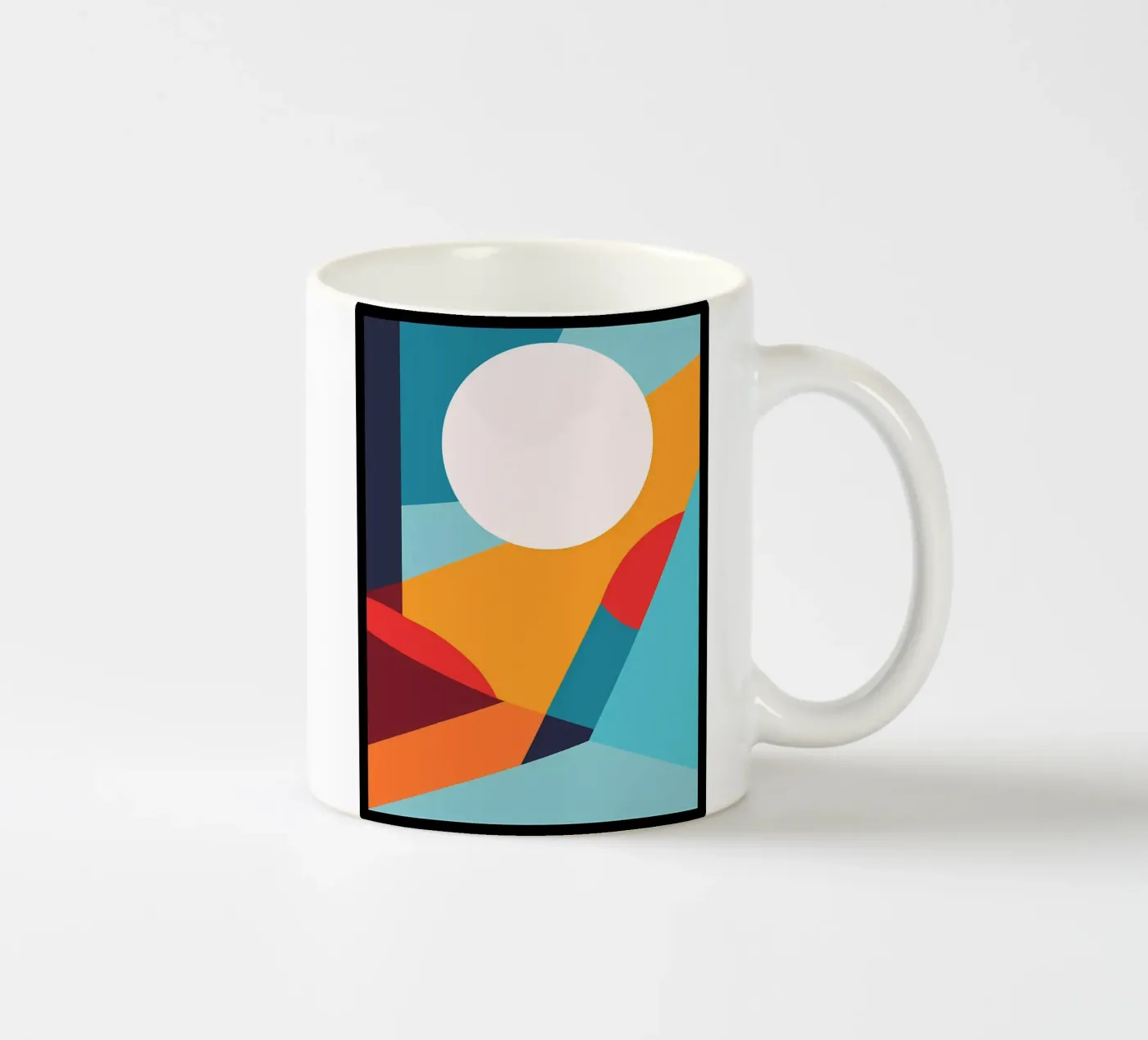 Basic abtract ceramic mug by stewar