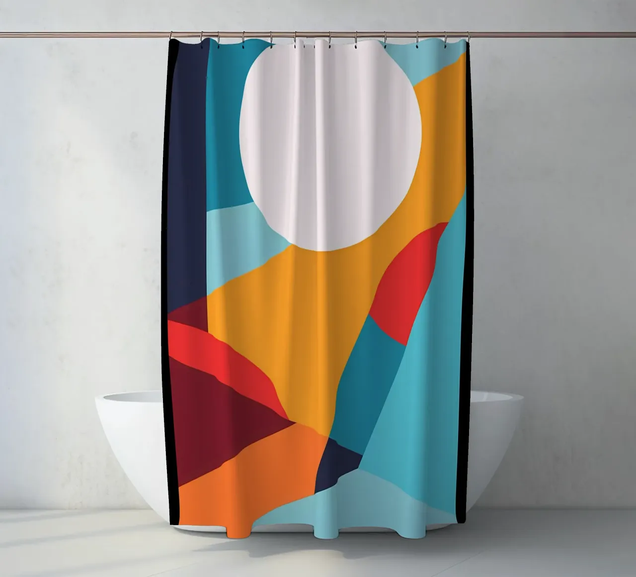Basic abtract Duschvorhang von stewar