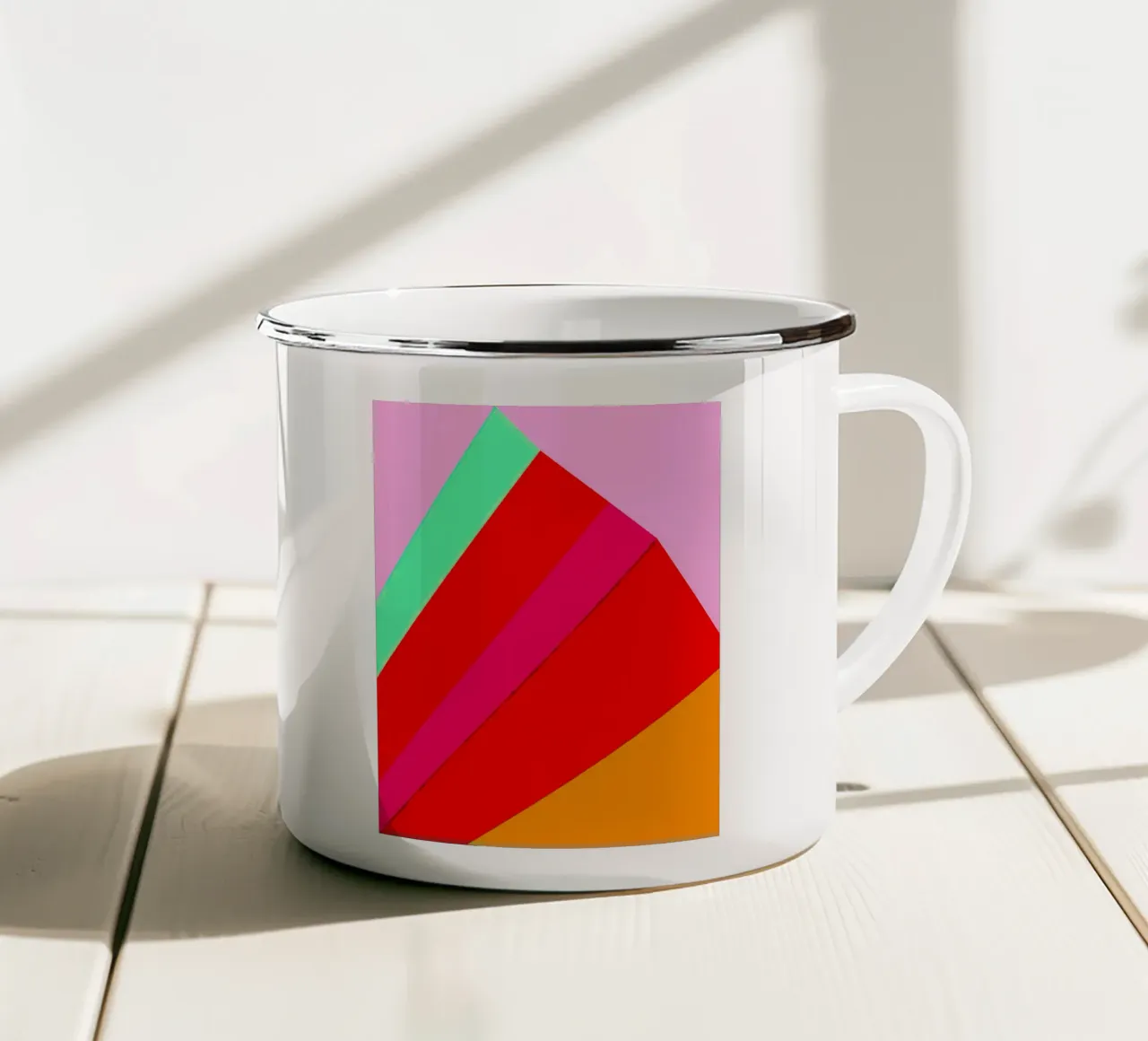 Colore tazza in smalto da stewar