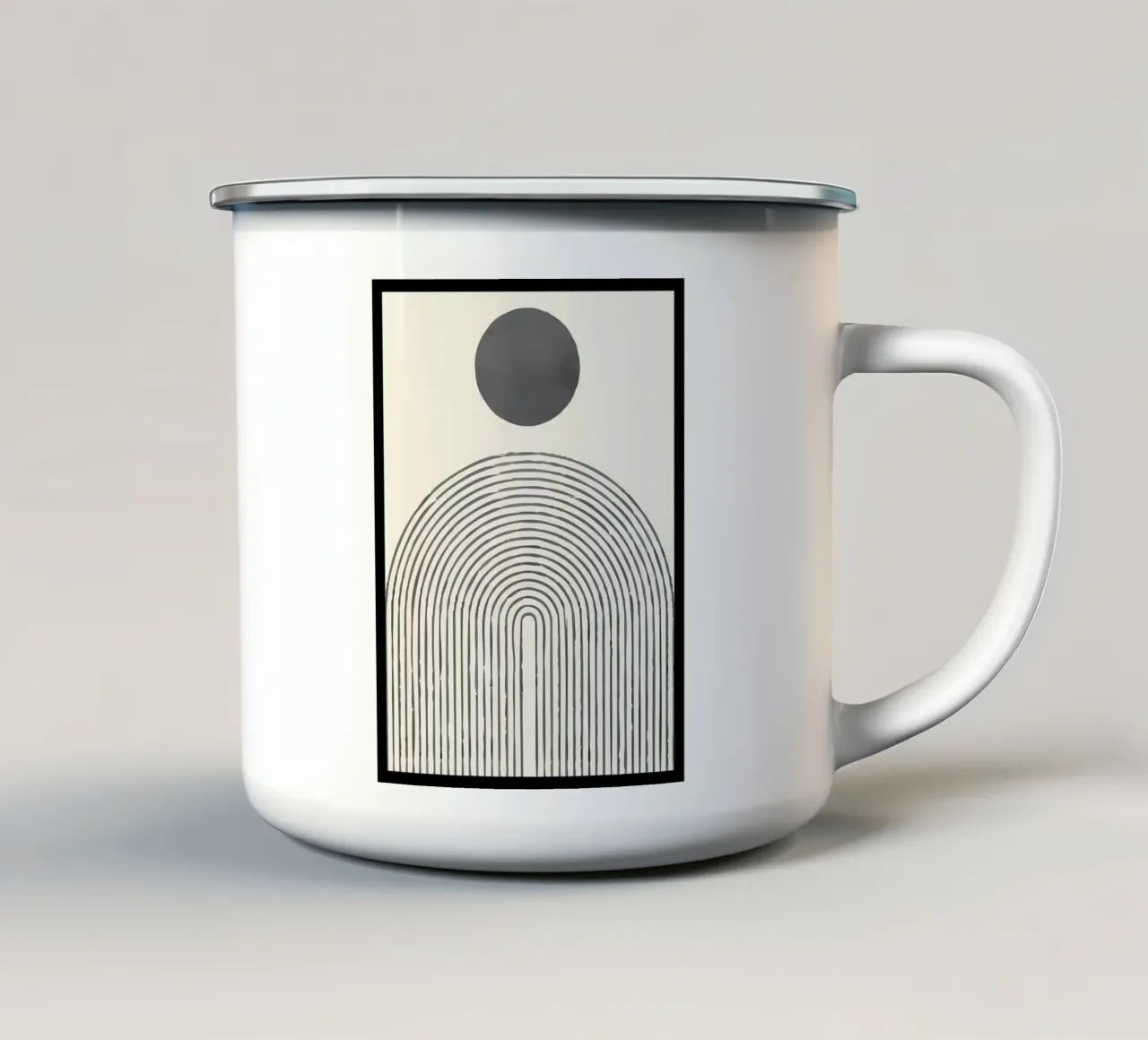 Minimalista 4 tazza in smalto da stewar