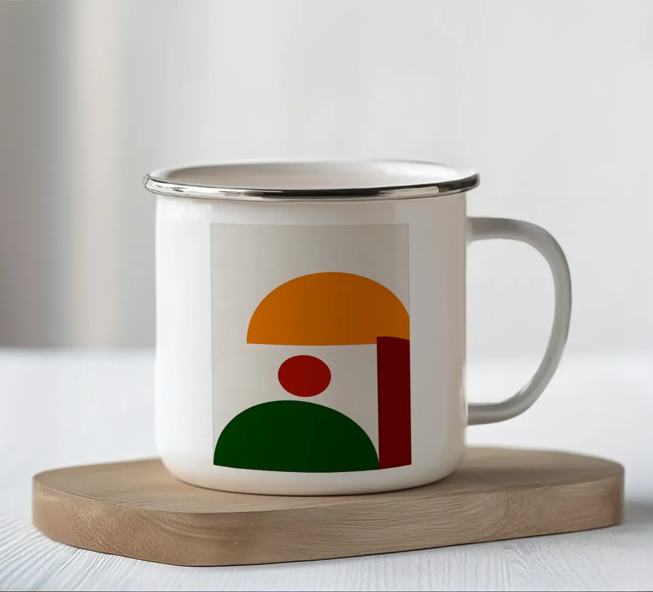 Minimalista 5 tazza in smalto da stewar