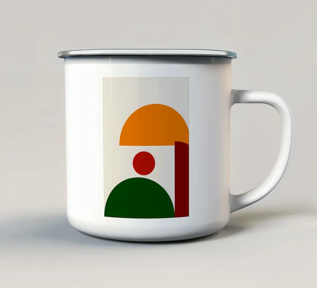 Minimalista 5 tazza in smalto da stewar