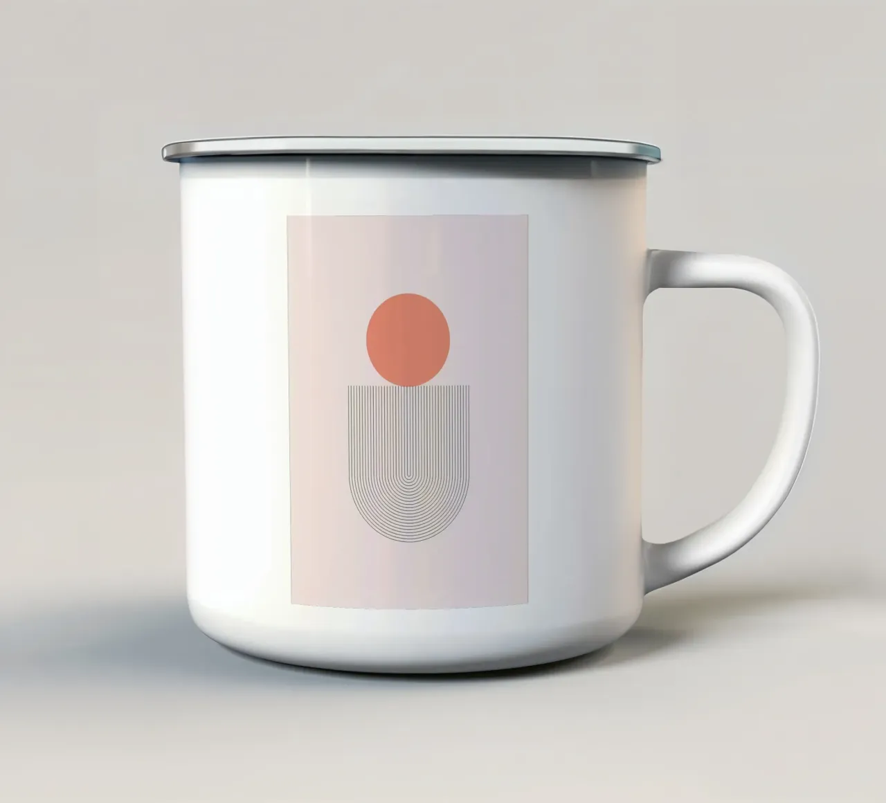 Minimalista 6 tazza in smalto da stewar