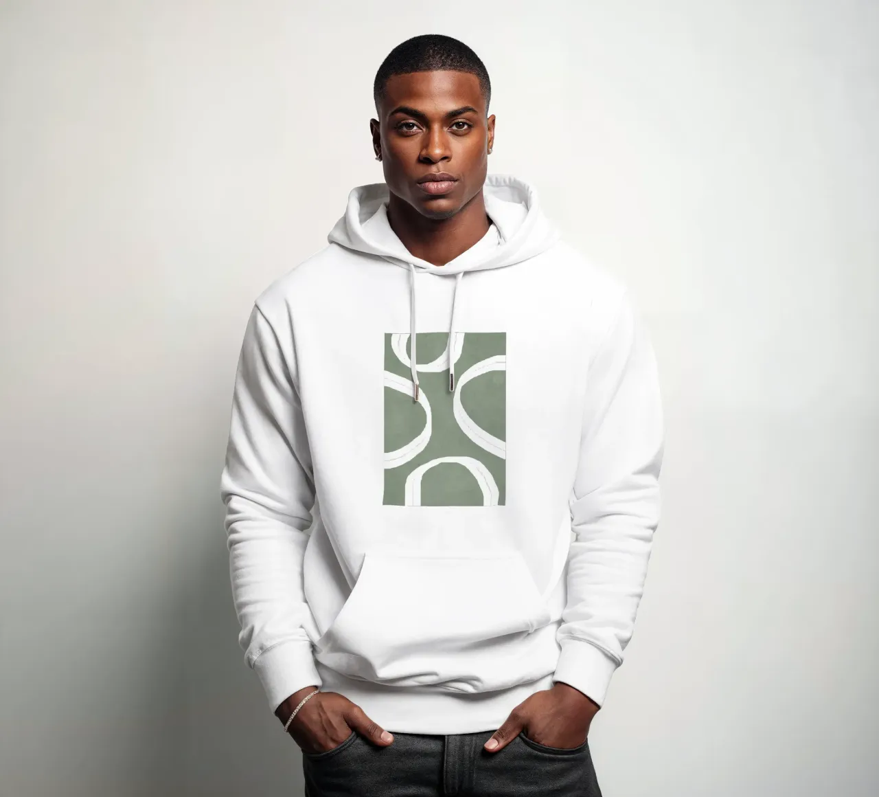 Abstract Lines I sudadera con capucha de Flow Line