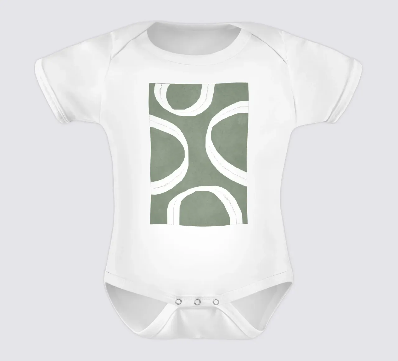 Abstract Lines I Kurzarm Babybody von Flow Line
