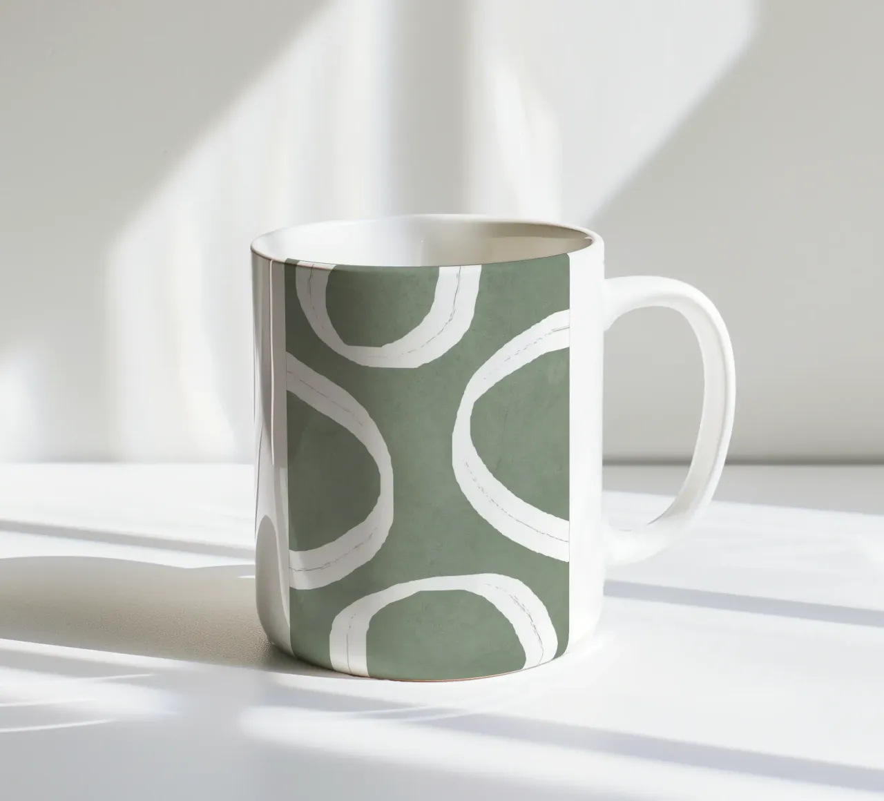 Abstract Lines I tazza in ceramica da Flow Line