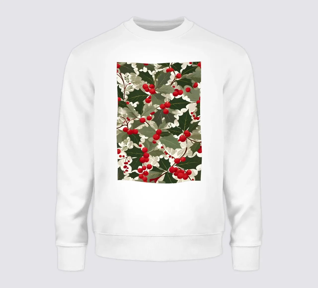 Patrón de acebo sudadera de Twinkle & Thread