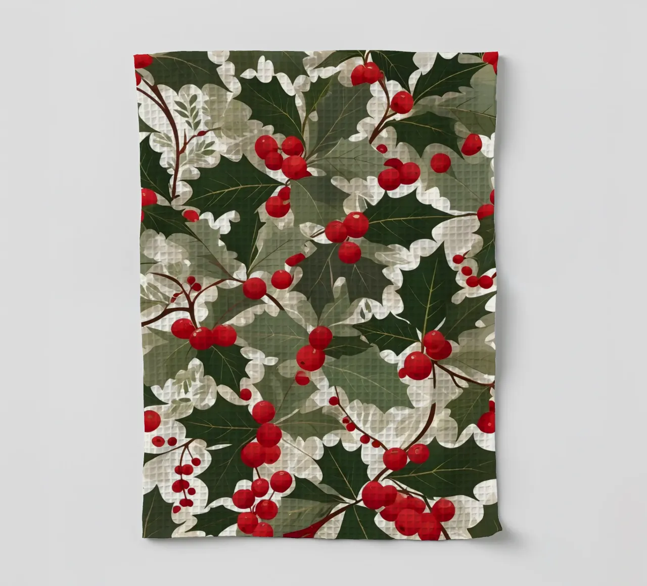 Motif du houx torchon de Twinkle & Thread