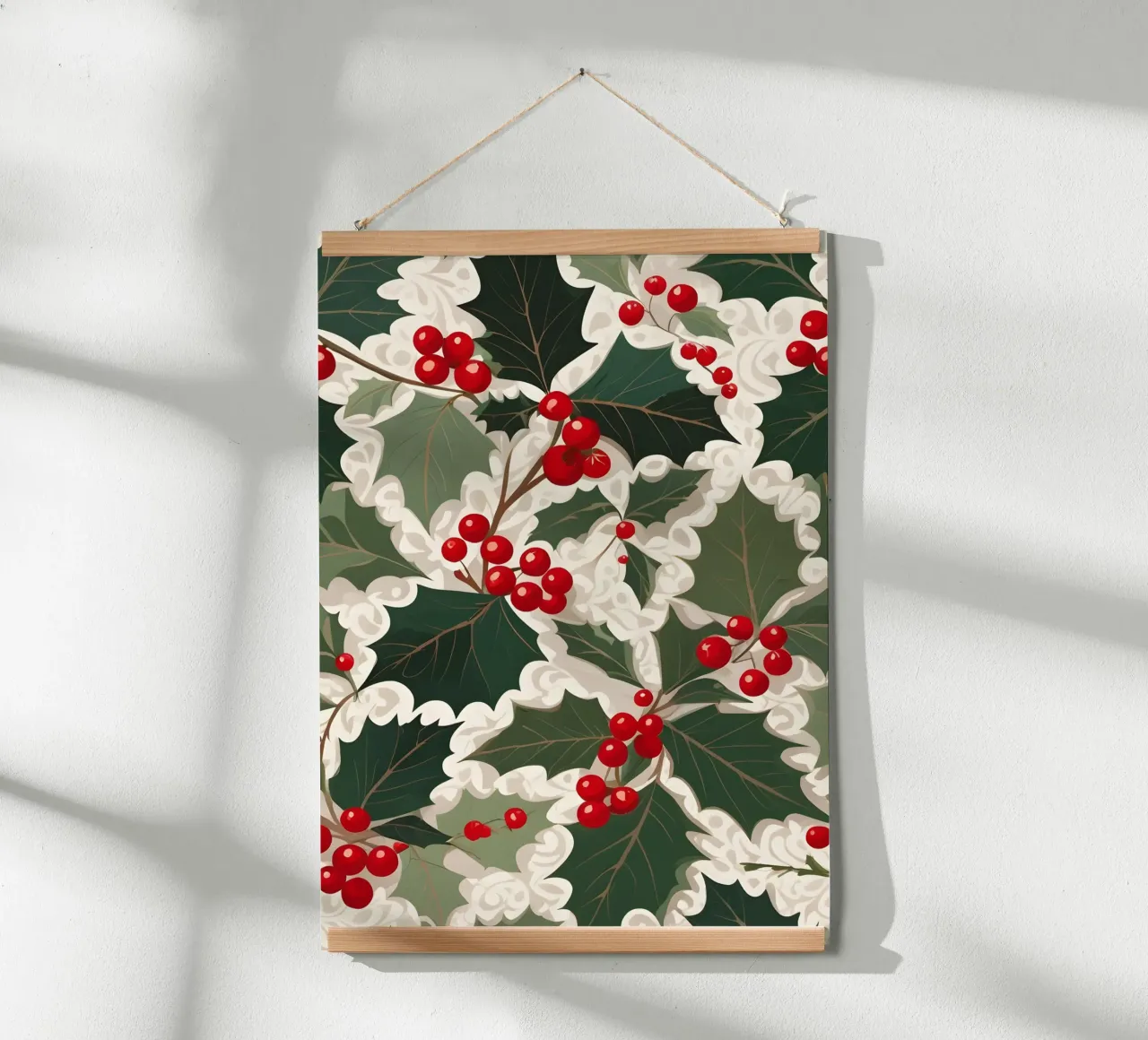 Holly Pattern poster by Twinkle & Thread