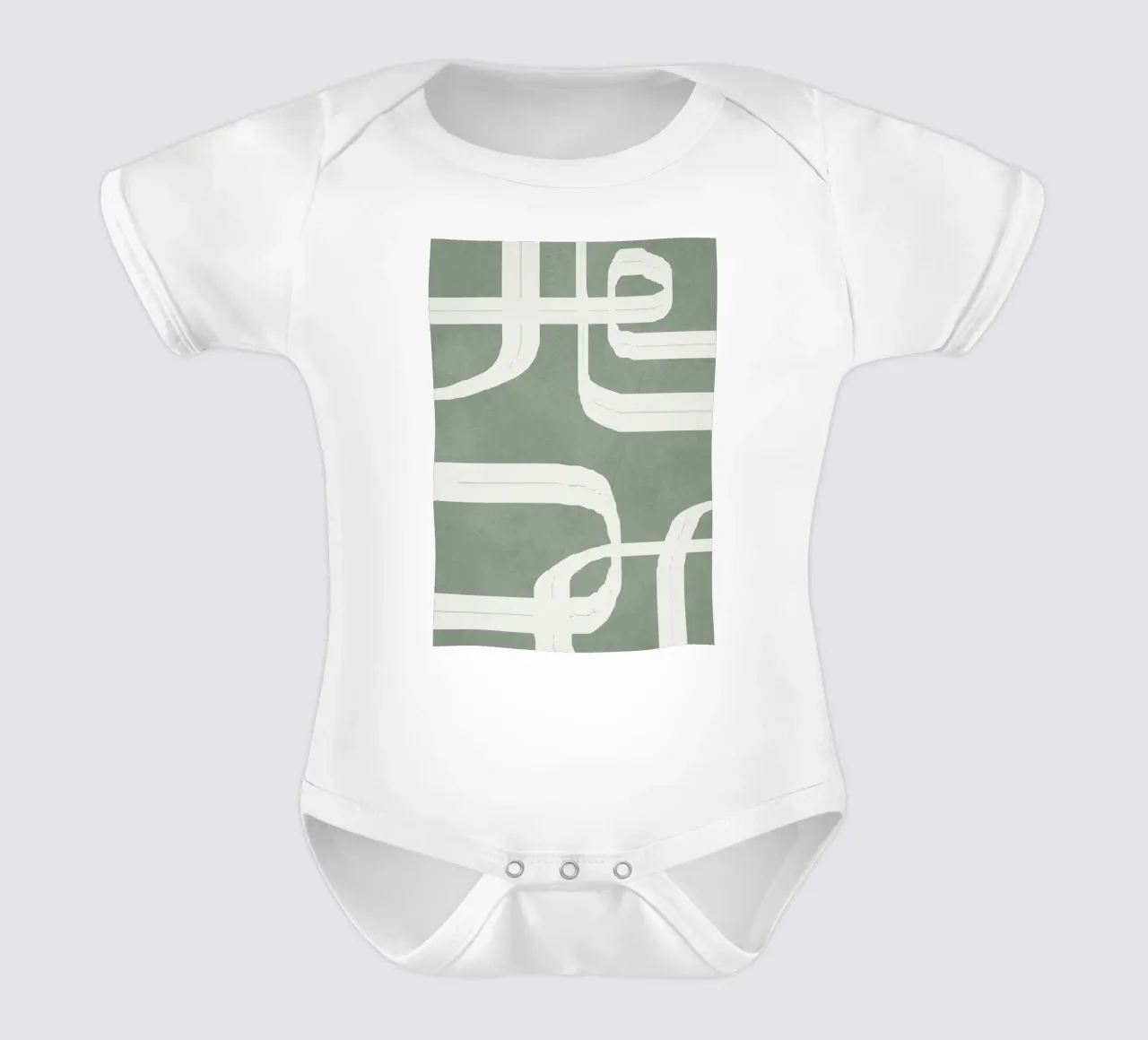 Abstract Lines II Kurzarm Babybody von Flow Line