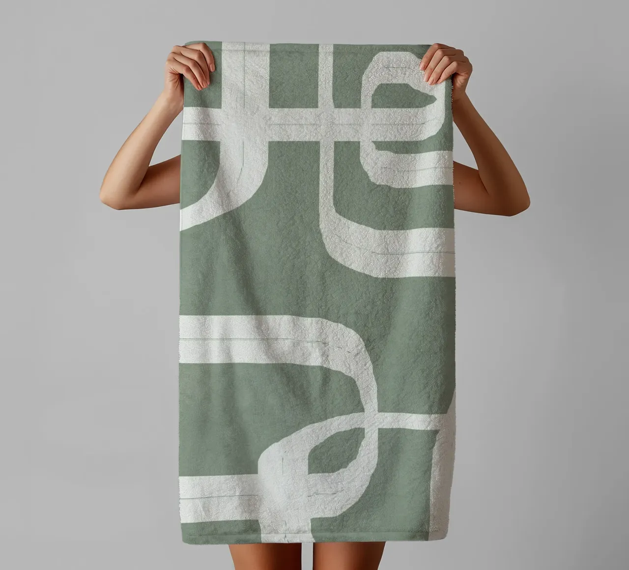 Abstract Lines II towel by Flow Line
