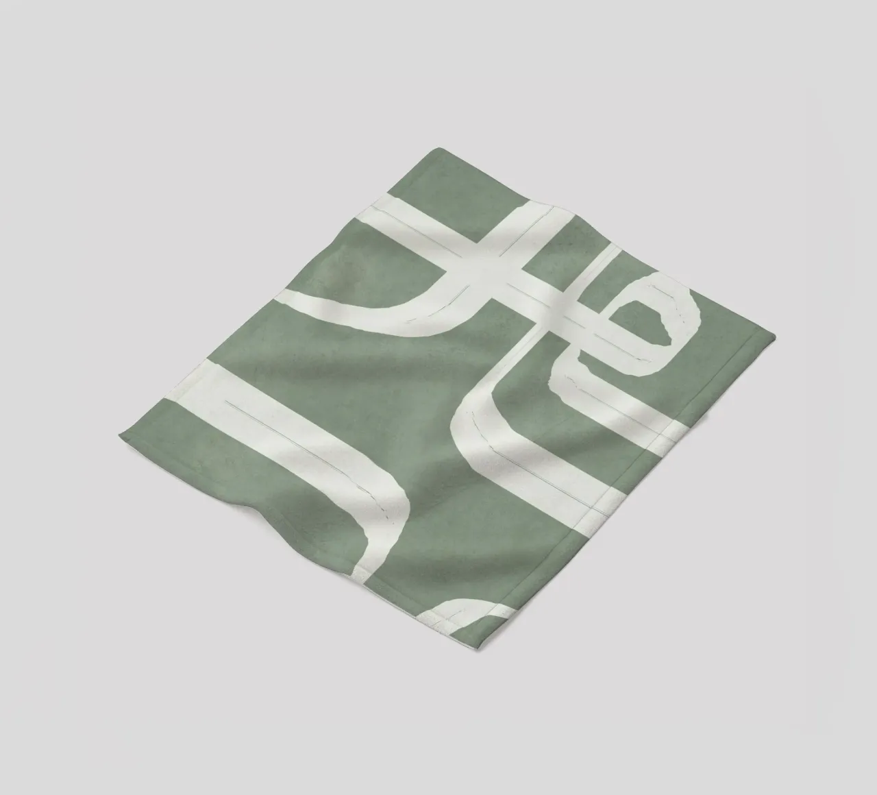 Abstract Lines II fleecedeken van Flow Line